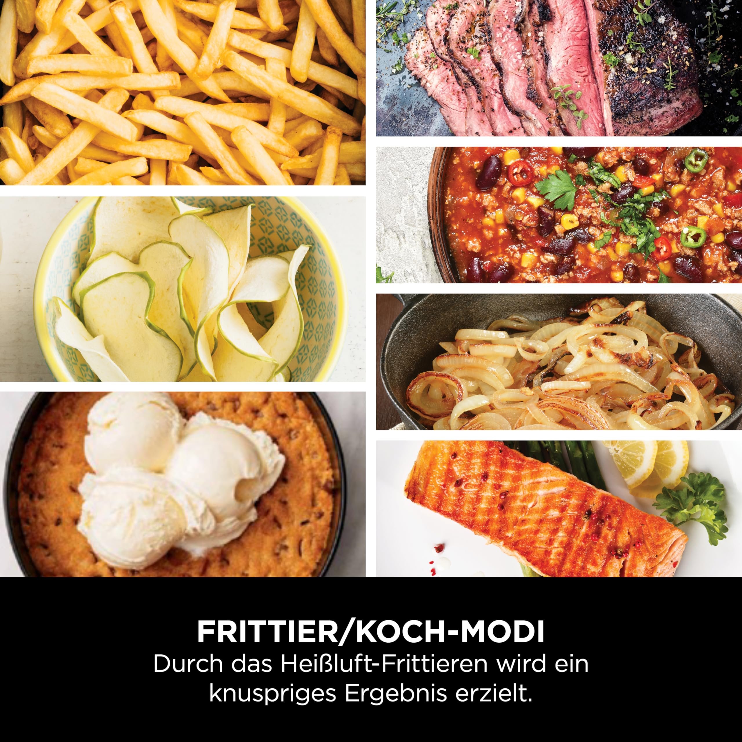 Ninja Speedi Multikocher, 5,7L, 10-in-1 Multicooker, Airfryer Heißluftfritteuse, Slow Cooker Langsamkochen, Grillen, Backen, Schwarz & Kupfer ON400EUCP