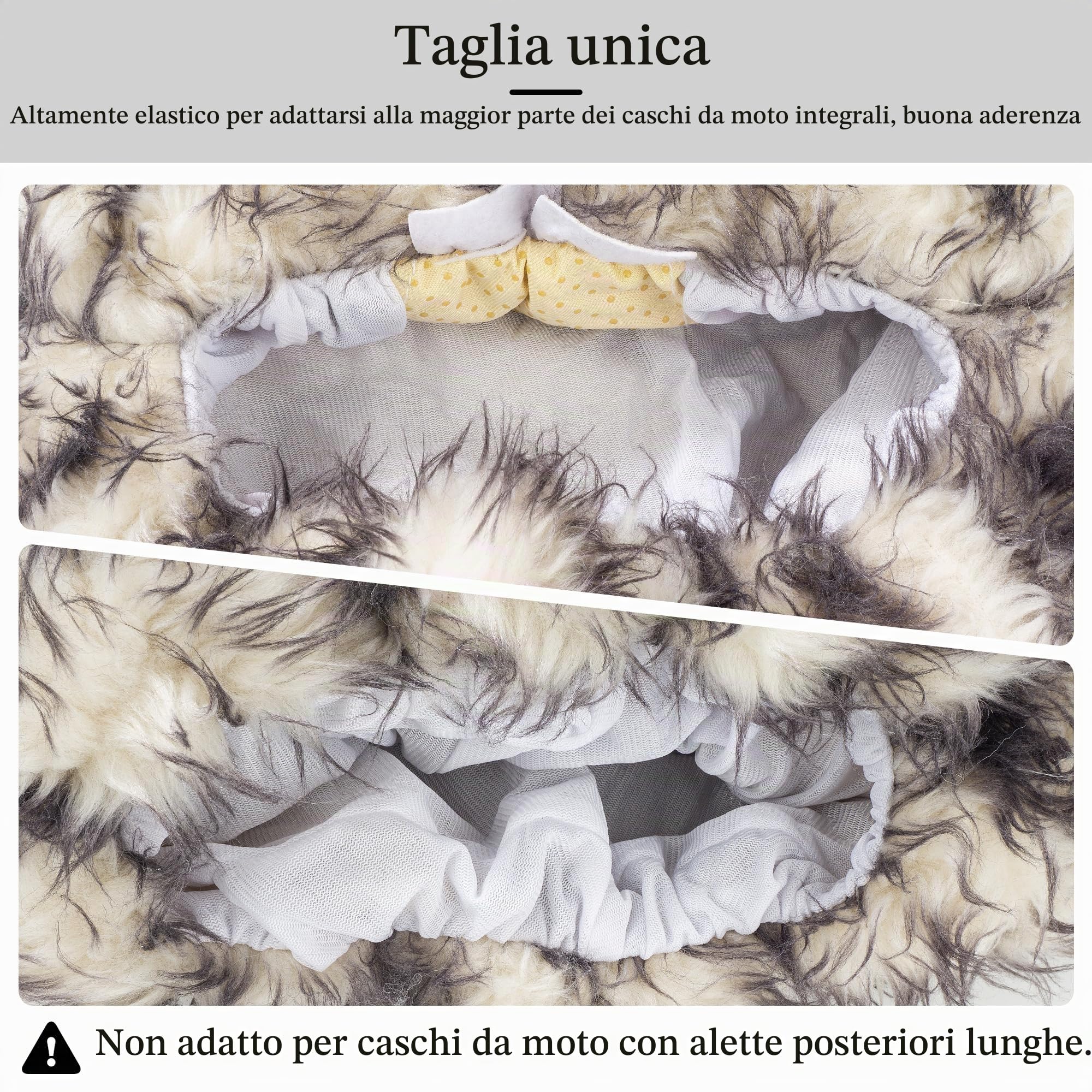 Copri casco da moto, decorazione divertente per casco, giri divertenti e regali (animali di peluche, coniglio pazzo)