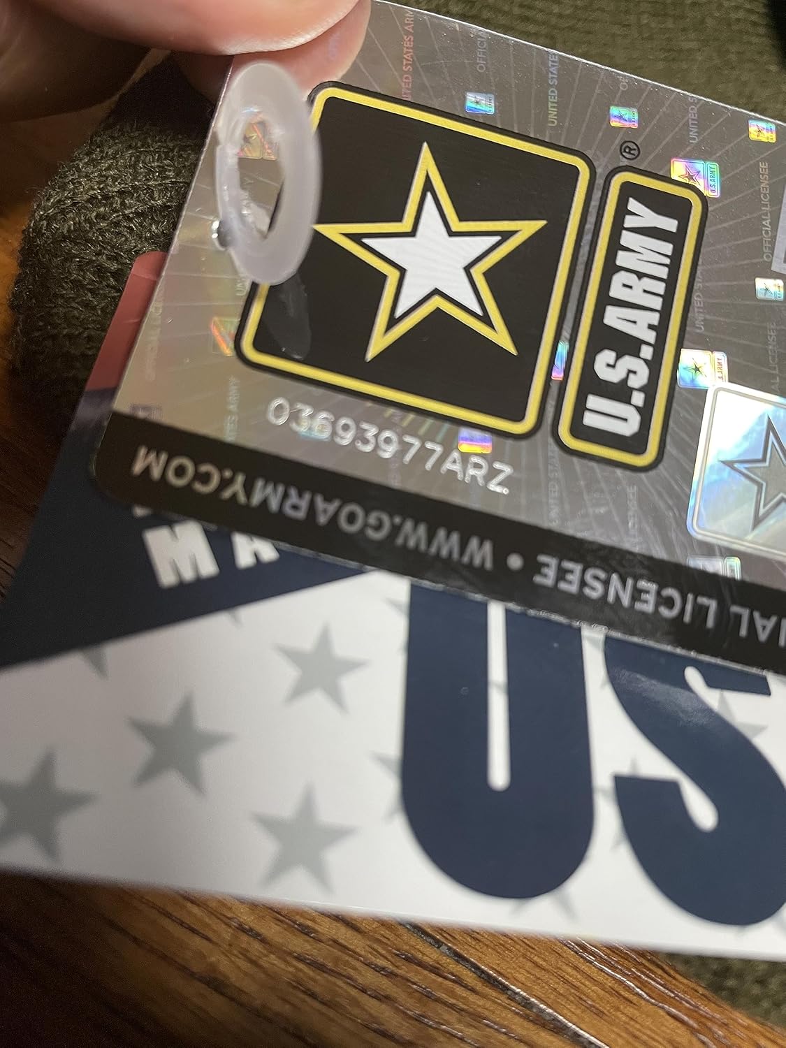 Capsmith Army Green Offically Licensed 03693977ARZ US USA Star Embroidered Beanie Cap Stocking Hat Military - Image 4