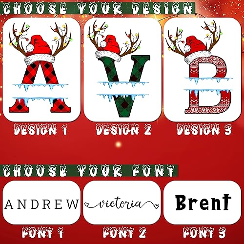 Miniatura 2 de Camiseta de Navidad personalizada a juego para la familia, trajes personalizados de la familia de Navidad, camisetas de Navidad personalizadas para