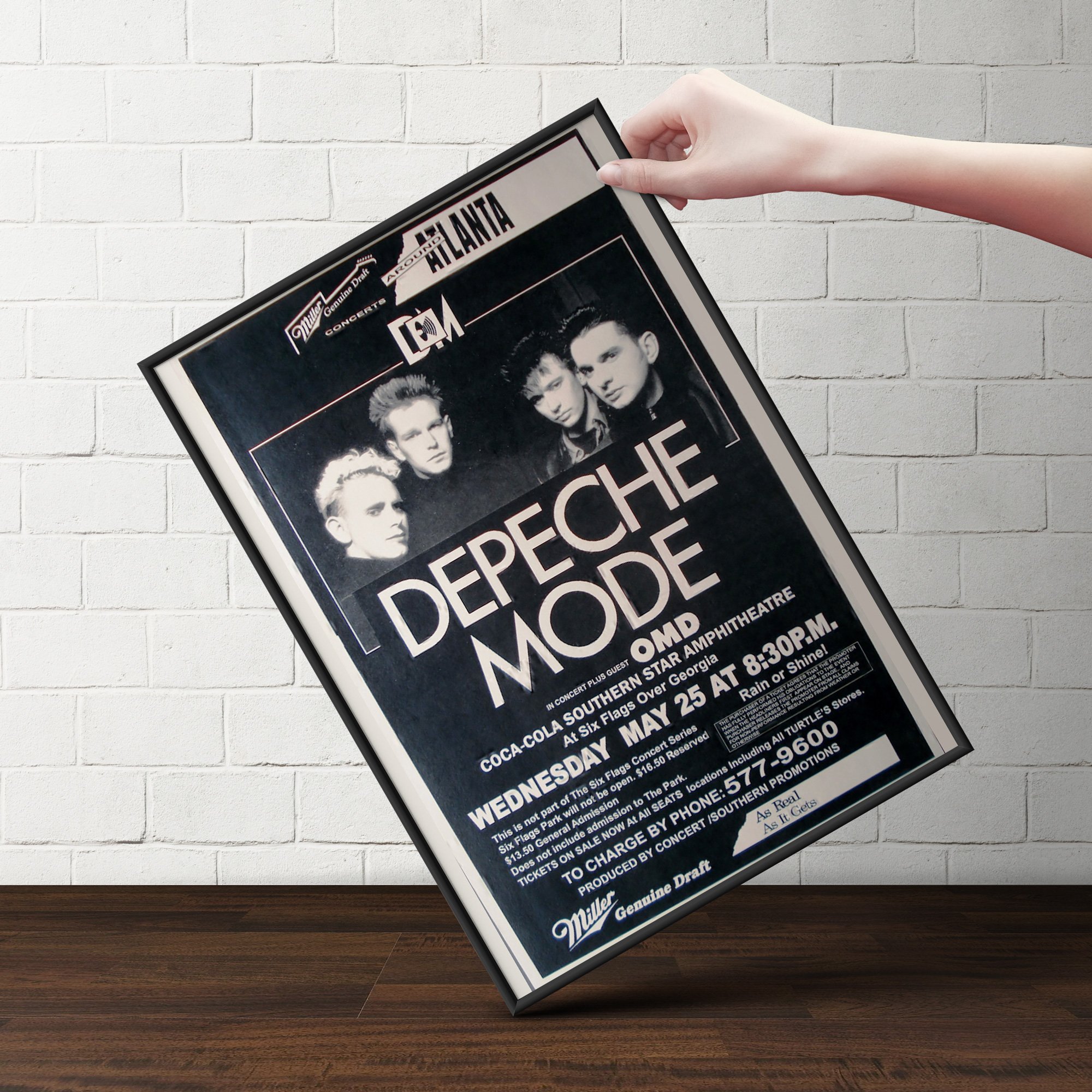 Amazon.com: Innerwallz Depeche Mode Six Flags Georgia 1988 Retro