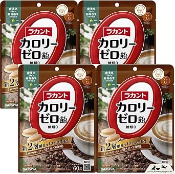 1 bag, 2 bags, 4 bags Ralinto Zero Calorie Candy, Milk Coffee, Raminto Candy, Saraya, Coffee Flavor, Milk Coffee Candy Set of 4