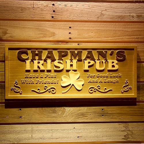 Miniatura 64 de ADVPRO wpa0389 - Letrero de madera grabado en madera con nombre personalizado para el hogar, grande, 26.75 x 10.75 pulgadas