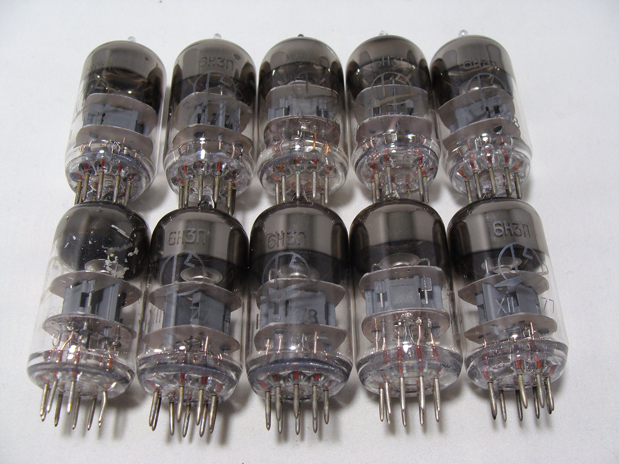 Amazon | ロシア製真空管 6N3P (2c51 6385 ecc42) REFLECTOR (10本