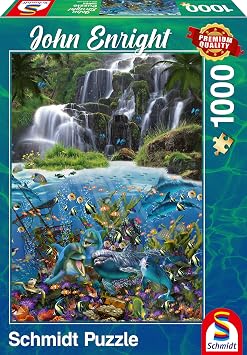 Schmidt Spiele 59684 John Enright Waterfall 1000 Piece Jigsaw Puzzle
