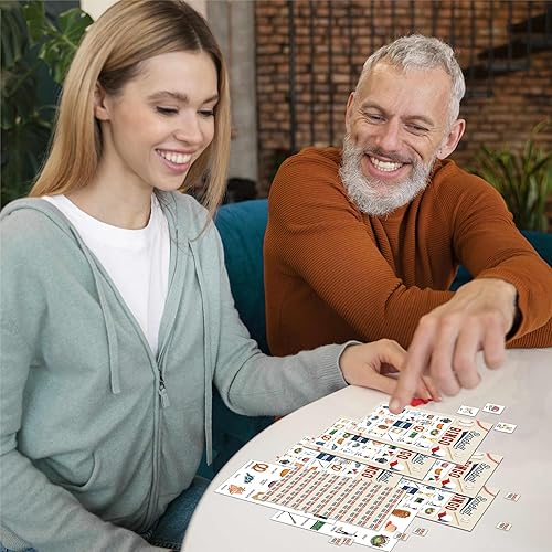 Miniatura 3 de OZTEMETY Juego de cartas de bingo de béisbol, juego de bingo de béisbol para adultos y niños, suministros de fiesta deportiva, recuerdos,