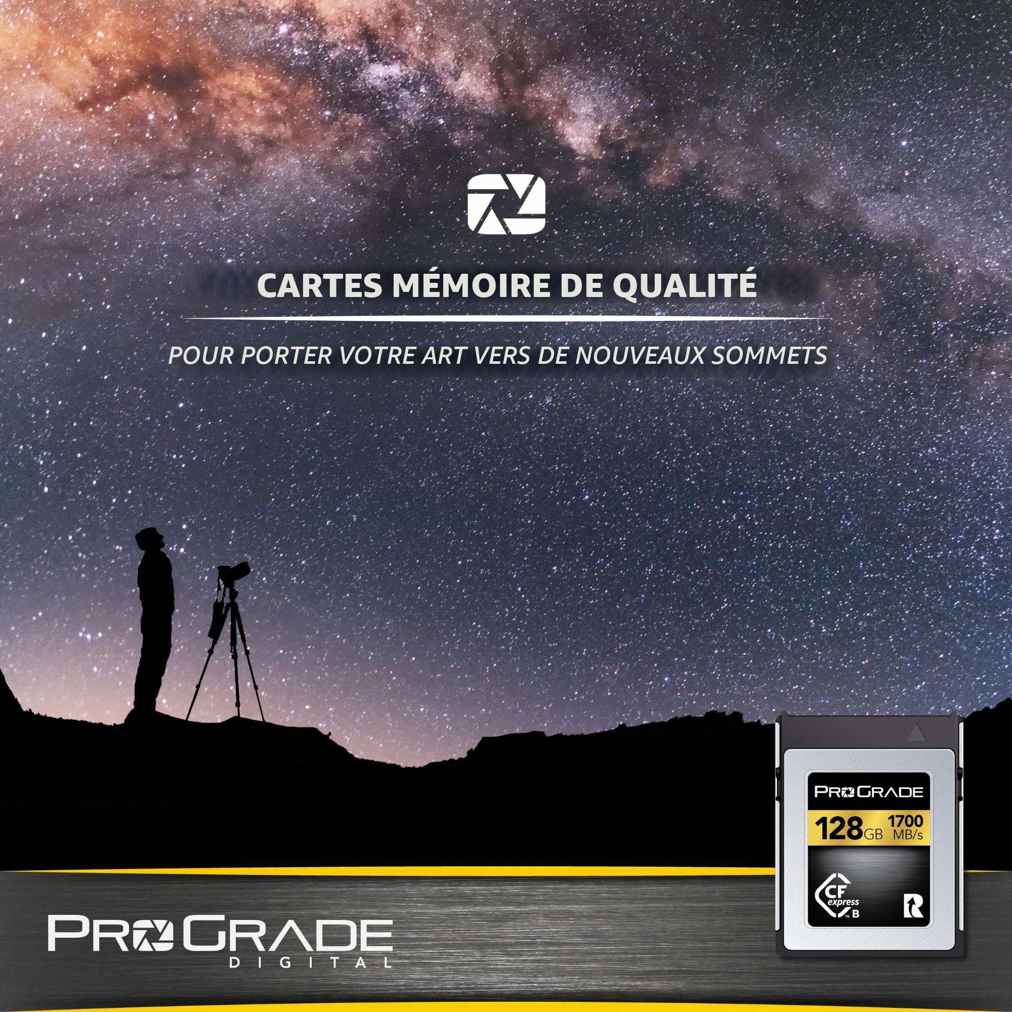 Carte mémoire ProGrade Digital 128 Go CFexpress Type B (Or)