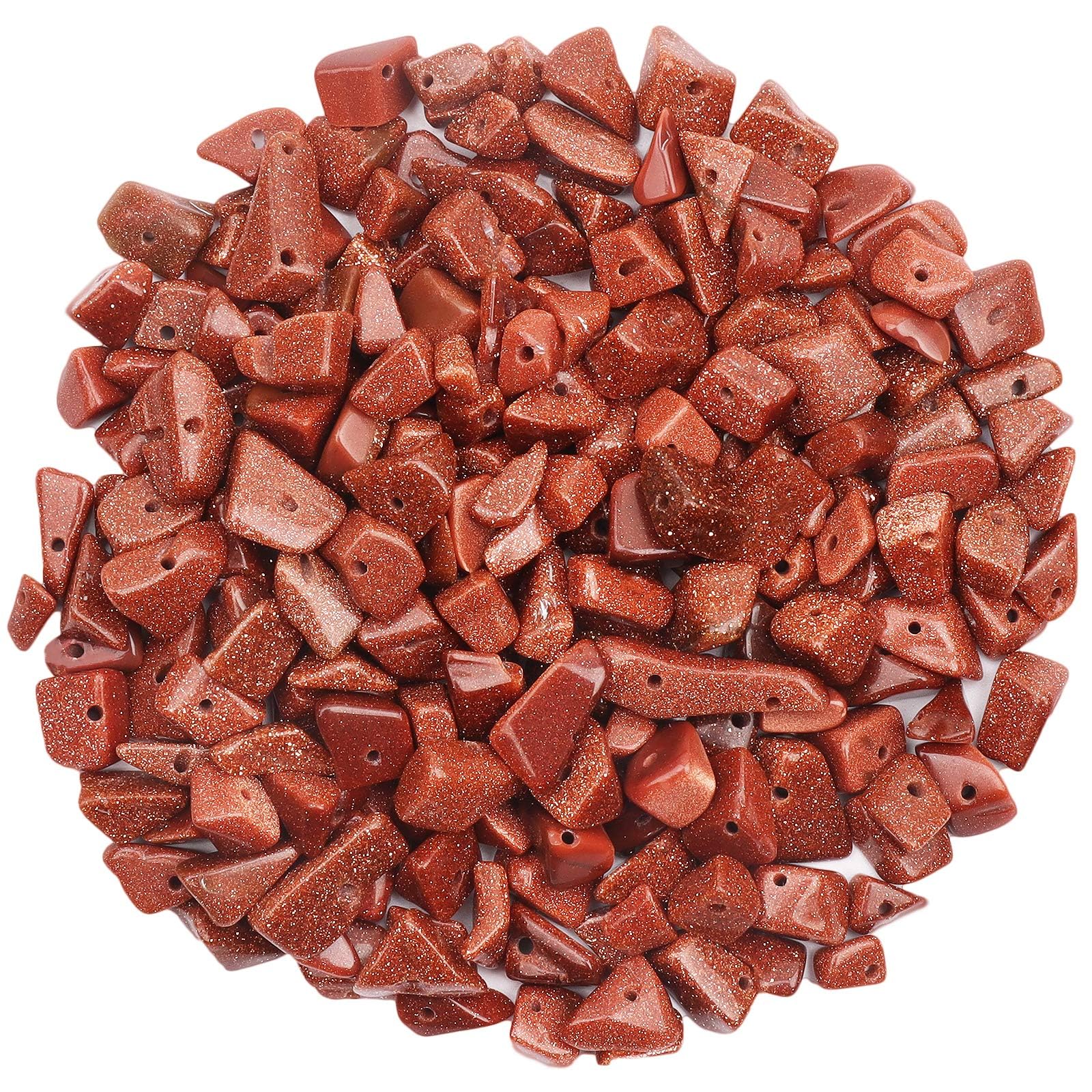 420 Stück Roter Sandstein Edelstein perlen, edelsteine zum auffädeln,Kristall Steine Perlen, 5-8 mm Natürlichen Gebohrt Edelsteine für Armbänder, Ketten, Ohrringe,DIY Schmuck Machen Crafting