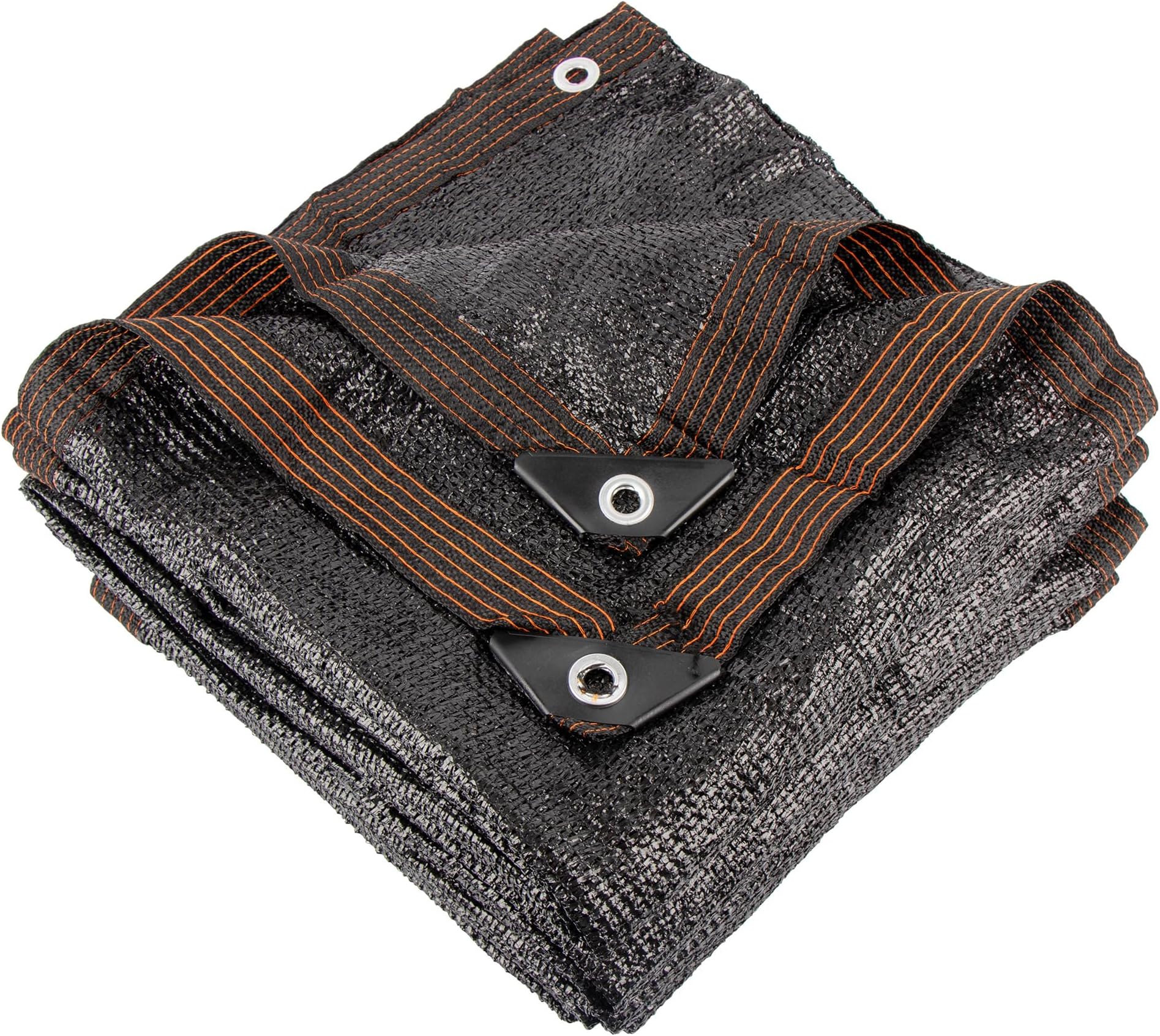 70 Shading Rate 10ft20ft Shade Cloth with Grommets, Black