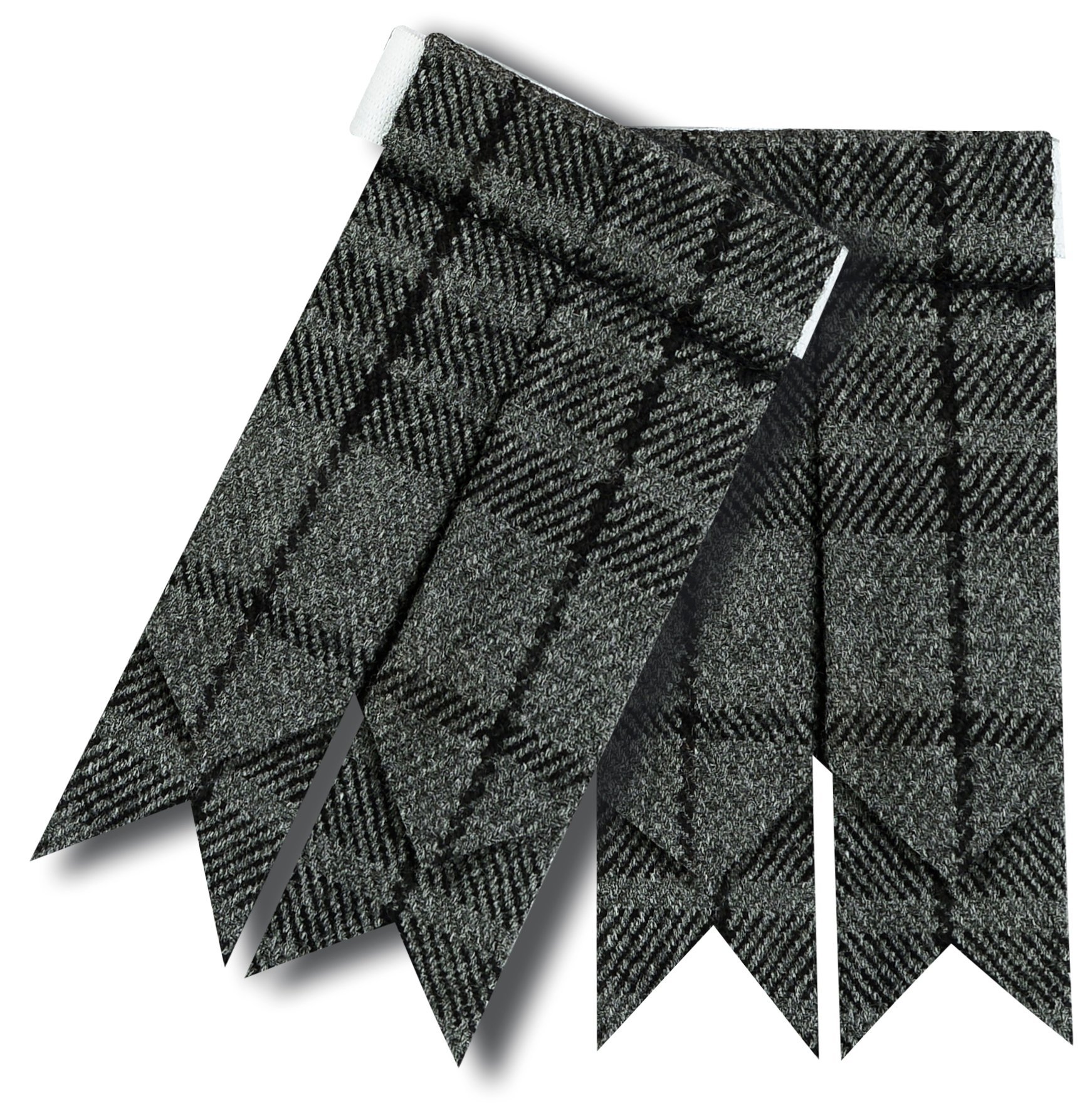 Hamilton Kilts Mens Kilt Hose Sock Flashes With Garter Highland dress - Grey