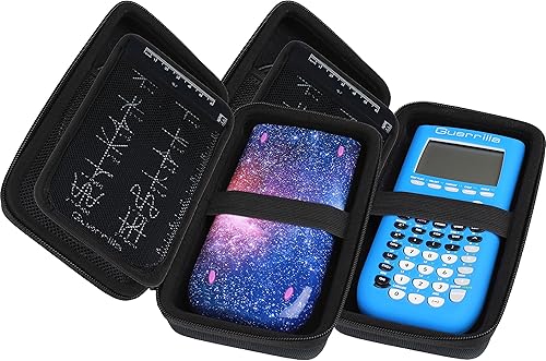 Miniatura 5 de Funda con cierre para calculadora gráfica (G1-CALCCASEBLK), de la marca Guerrilla, Negro