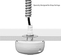 Vista 5 de Enerlites Sensor de techo PIR MPC-52V, sensor de ocupación de techo, sensor de luz de techo, sensor de ocupación, grado comercial FOV de 360 grados