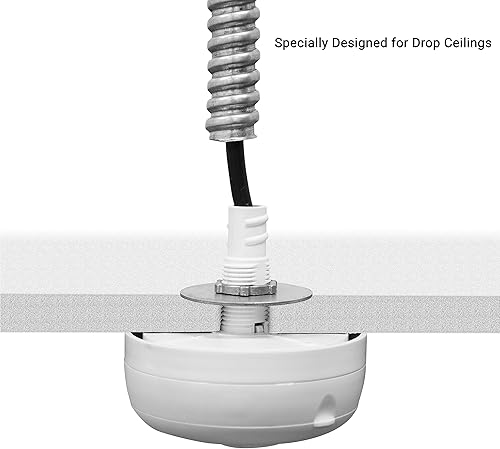 Miniatura 5 de Enerlites Sensor de techo PIR MPC-52V, sensor de ocupación de techo, sensor de luz de techo, sensor de ocupación, grado comercial FOV de 360 grados,