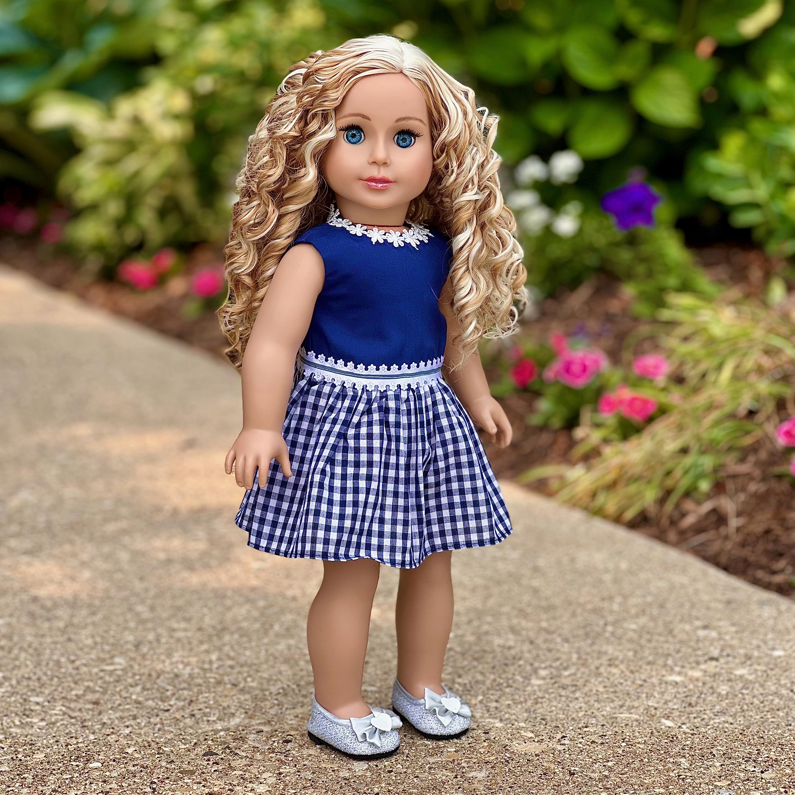 blue doll dress costume Plus Size Creepy Twins The Shining Babydoll Scary Womans Halloween Costume Dress main image 0