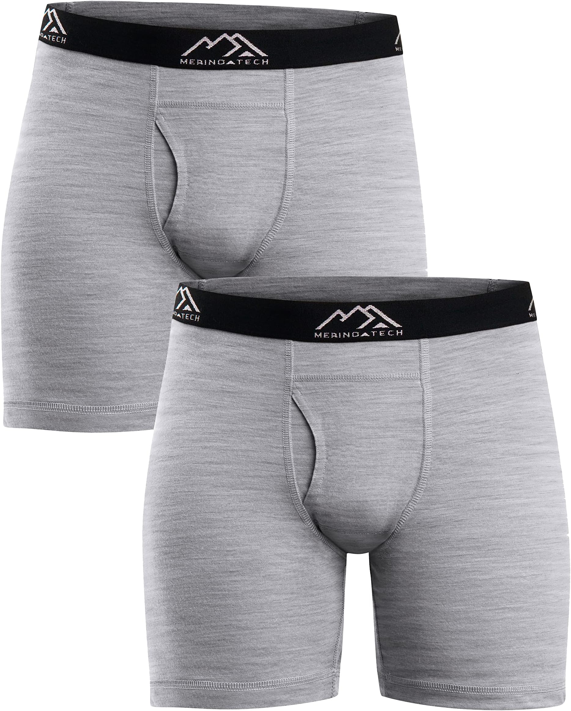 Merino.tech Merino Wool Underwear Mens - 100% Merino Wool Base Layer Boxer Briefs for Men