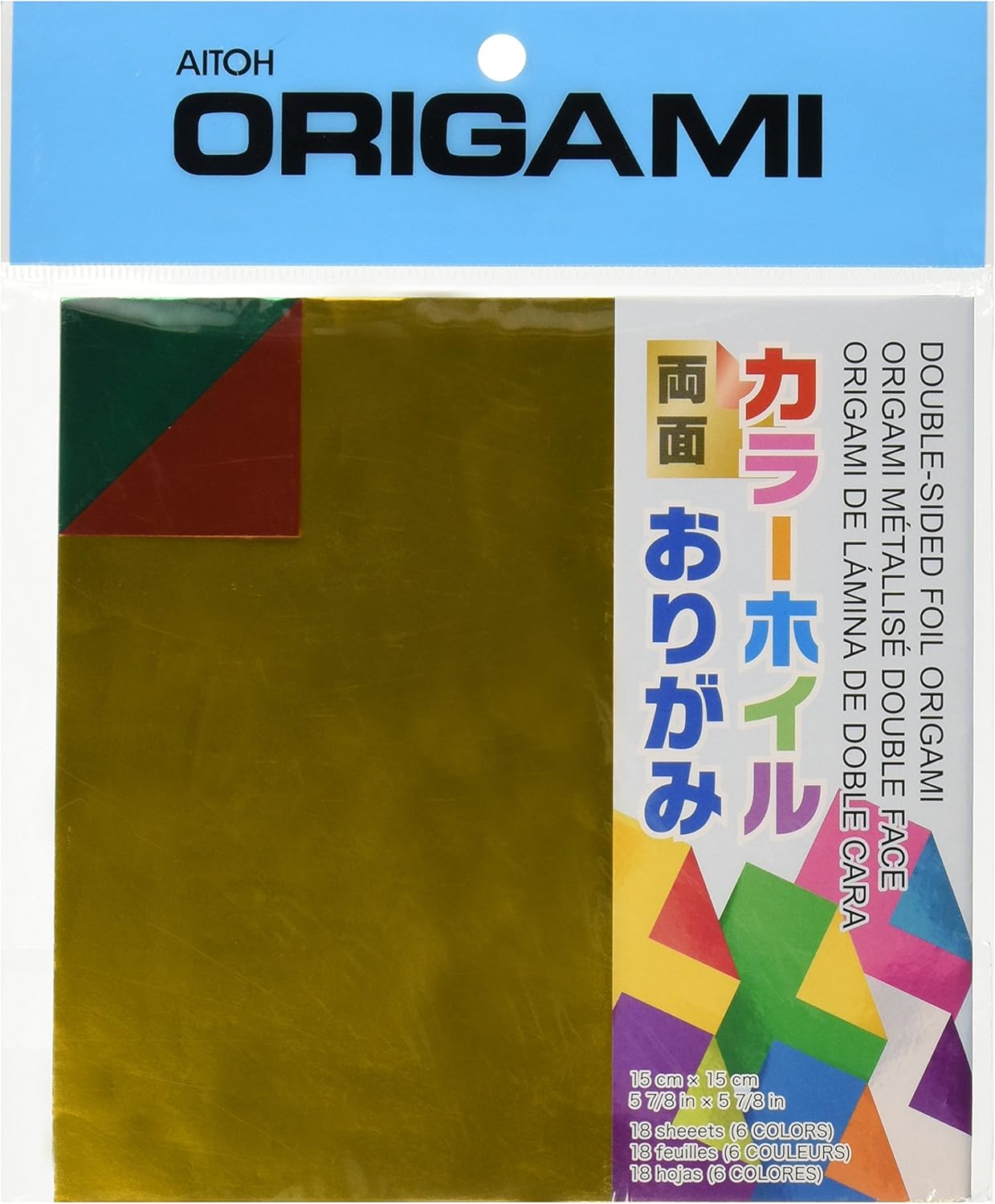 Aitoh DSF2 DoubleSided Foil Origami Paper, 5.875Inch by