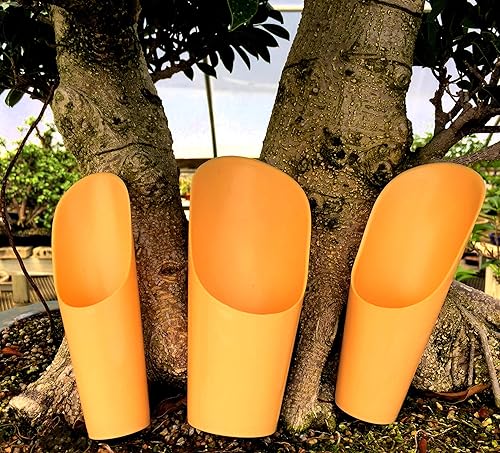 Miniatura 5 de Tinyroots - Juego de 3 cucharas de tierra de plástico, usadas por la escuela de bonsái Kaikou desde 1987