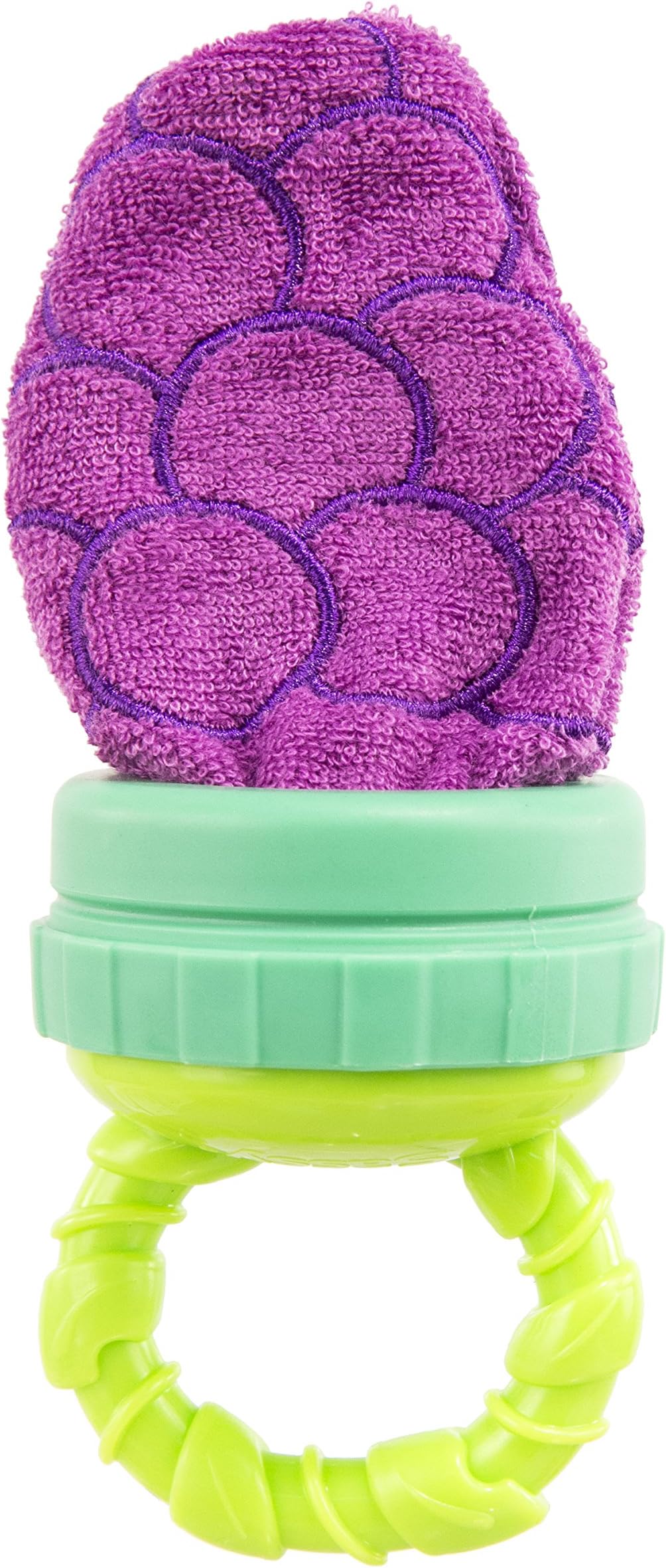 Sassy Terry Teether with Handle, Grapes
