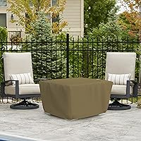 Vista 7 de Covers & all Funda cuadrada para hoguera con elástico, tela transpirable Duro Pro no tejida de 160 GSM, impermeable, resistente a los rayos UV y a