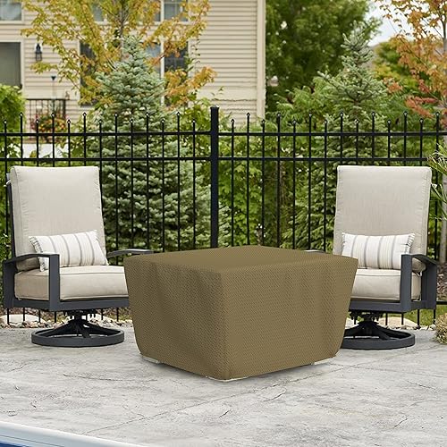 Miniatura 7 de Covers & all Funda cuadrada para hoguera con elástico, tela transpirable Duro Pro no tejida de 160 GSM, impermeable, resistente a los rayos UV y a