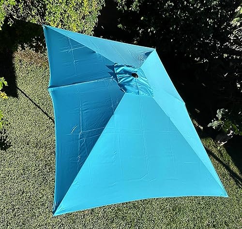 Miniatura 4 de BELLRINO Toldo rectangular de repuesto para paraguas de 10 x 6.5 pies con 6 varillas (solo toldo)