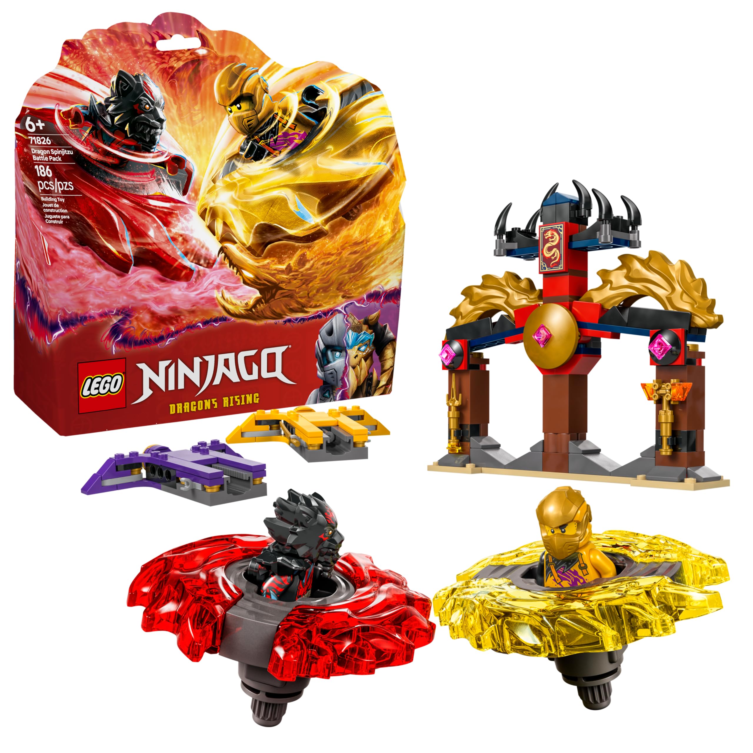 LEGO Ninjago Pack de Combate do Spinjitzu de Dragão 71826 | Amazon
