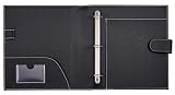 It's Academic Executive Faux Leather Portfolio Folder, Black – view 3
