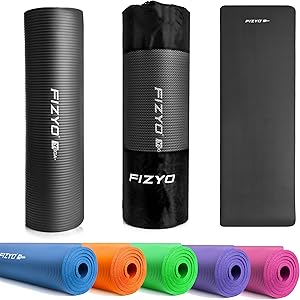 FIZYO Yoga Mat: Designed for Yoga, Gymnastics, Fitness & Recovery | Made of NBR Foam & Synthetic Rubber | Dimensions: 183 …