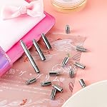 Hotop 40 Pcs Scrapbook Extension Posts Vis Album ScrapBook Extender Accessoires Album Reliure Tool Fournitures Extension Remplacements pour les albums de photos rechargeables post-round (12 C'est vrai. 0.47 De pouce)