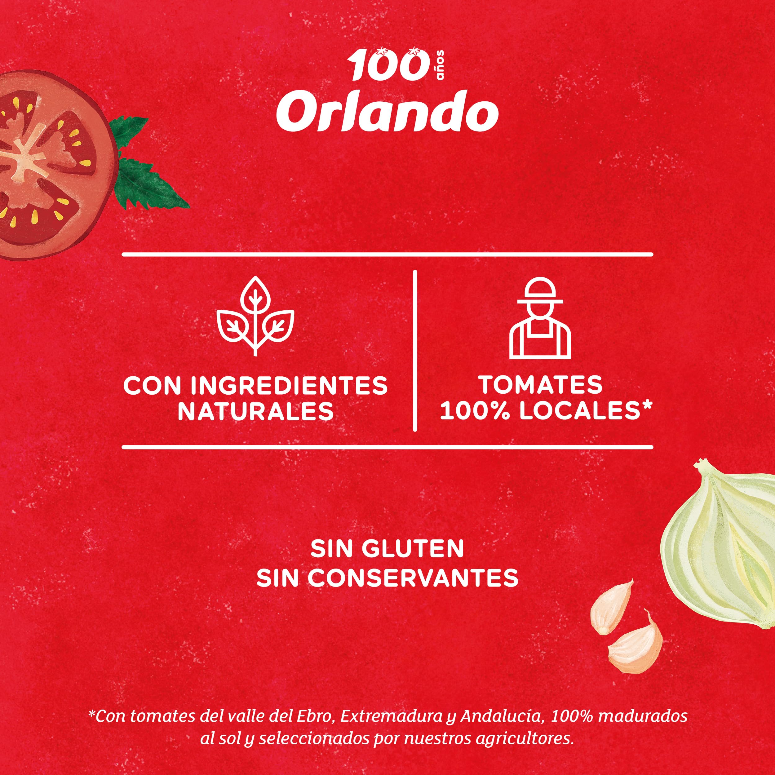Orlando Tomate Frito Aceite de Oliva Virgen Extra Brik Pack 3 x 350g