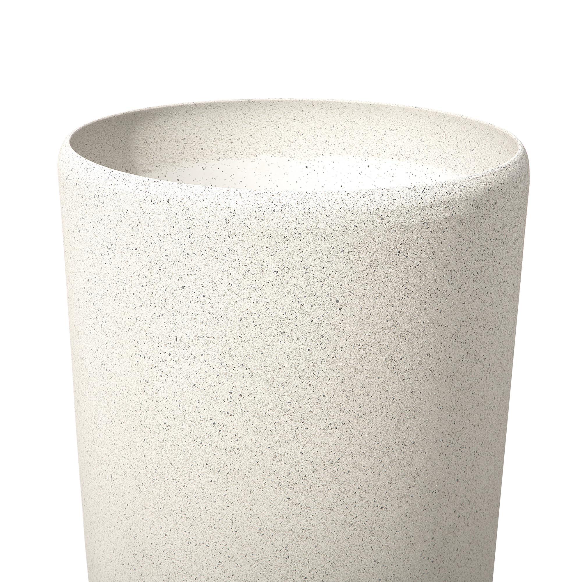 Höher Blumentopf Steingemisch beige 31x31x58 cm Abdera