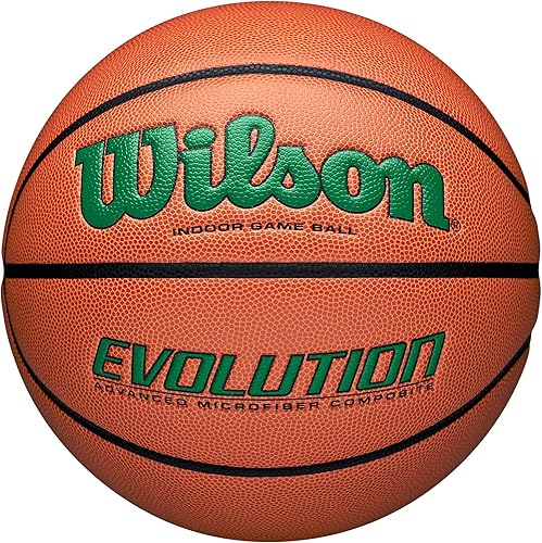 Wilson Basketball Evolution 295 - Pelota de juego, piel mezclada, baloncesto para interiores