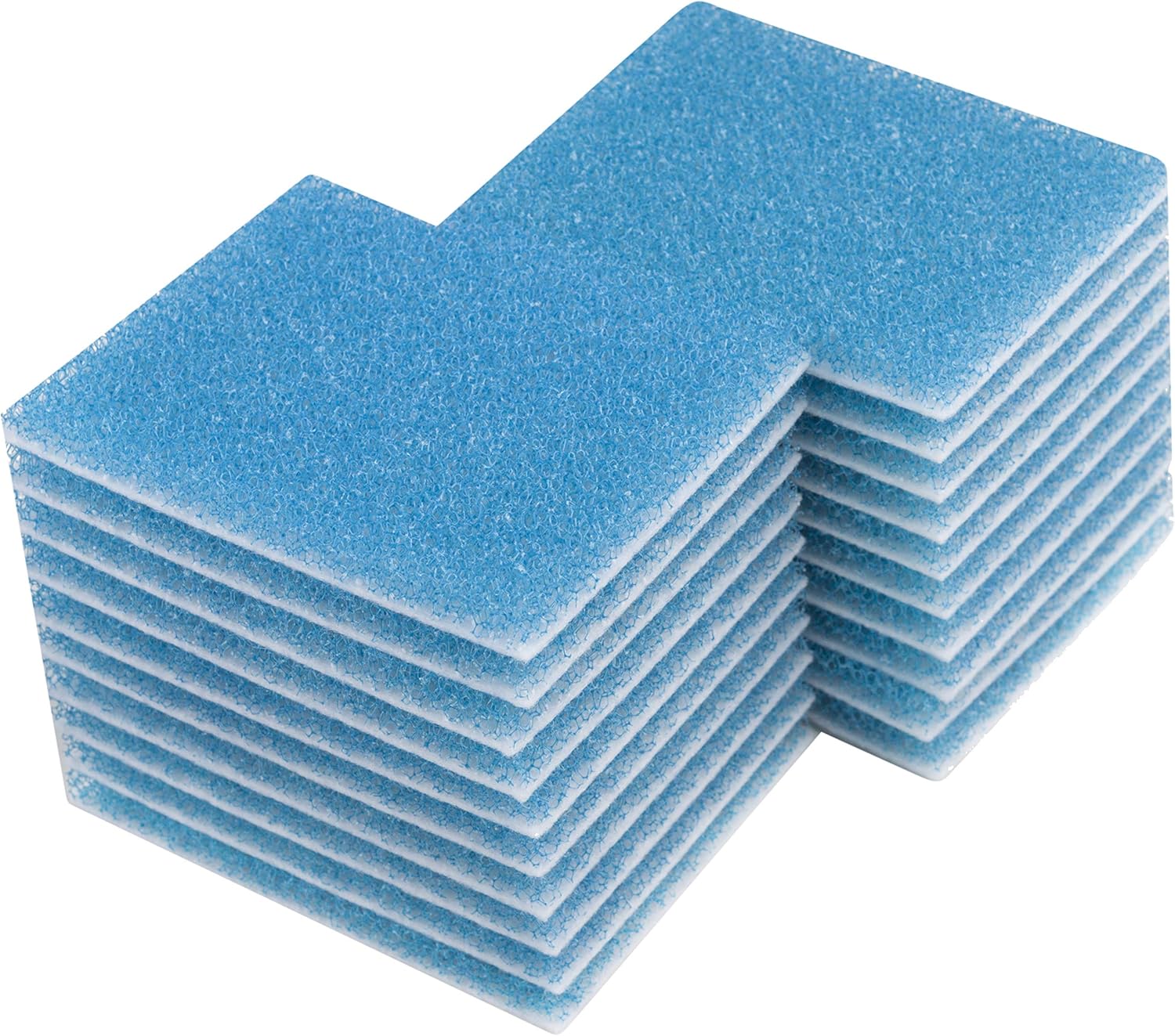 LTWHOME Replacement Poly Foam Pad Fit for Fluval C2 Fluval C Clip-On Filter Foam (Pack of 20)