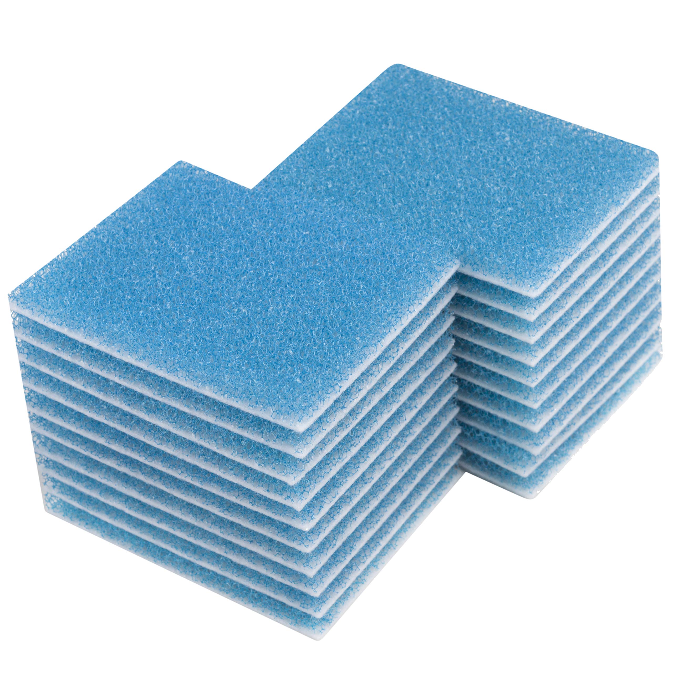 Filtre tampon de poly pour Fluval C2 : lot de 20 recharges de filtration pour aquarium