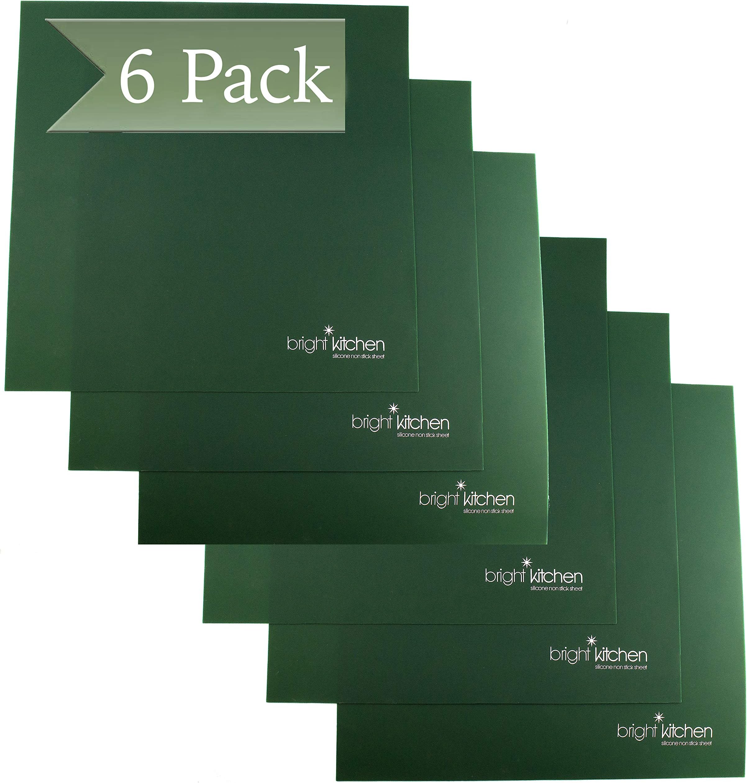 Set of 6-14" x 14" Silicone Sheets for Excalibur Dehydrator Bright Kitchen Re-Usable Non-Stick Mat (6)