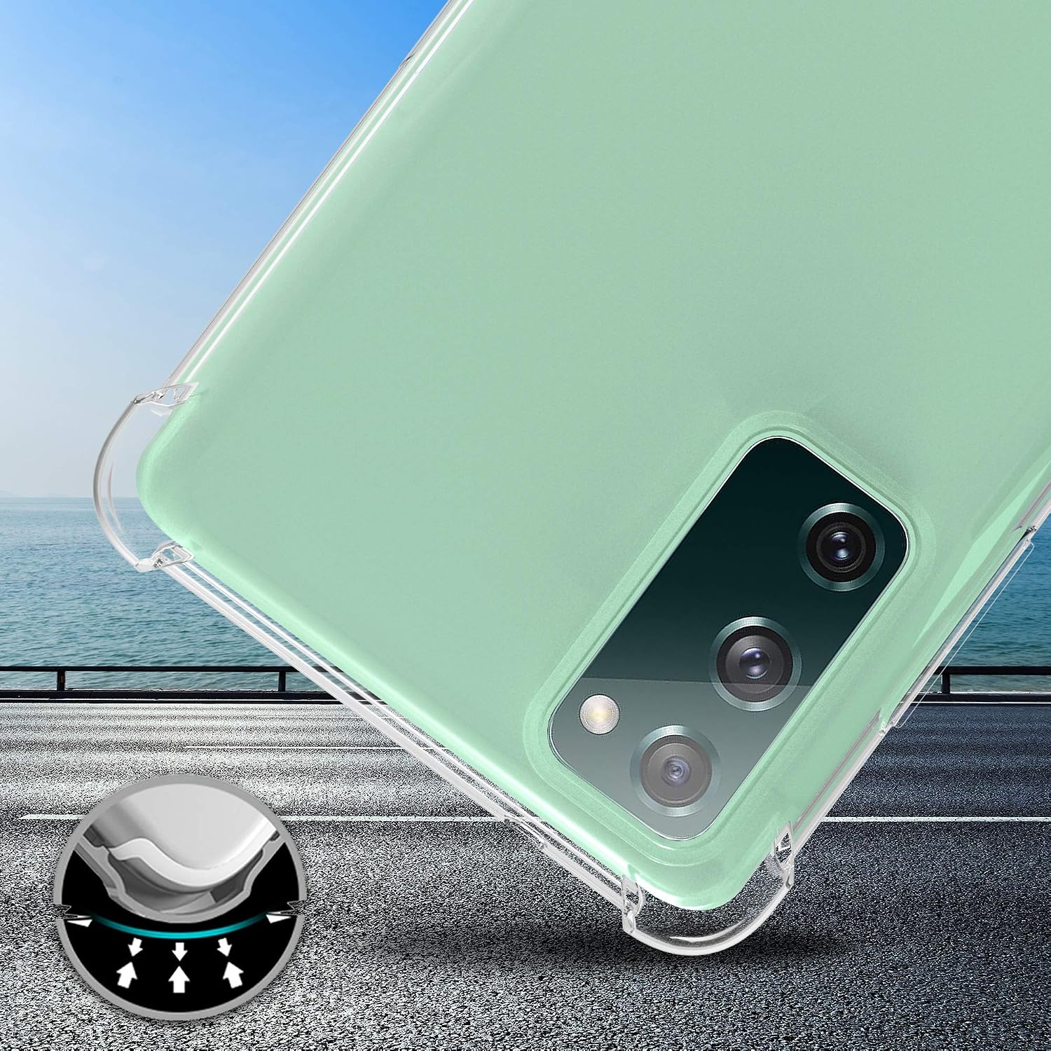 Arae Samsung Galaxy S20 FE 5G Case, Premium Soft TPU, Scratch-Resistant, Crystal Clear, 6.5-Inch