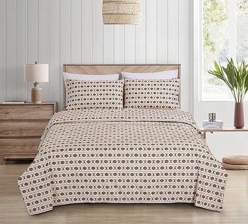 Vista 147 de Chezmoi Collection Juego de sábanas de 4 piezas tamaño King, color blanco, gris, negro, oso pardo, lobos, alces, pino, montaña, estampado, Estampado