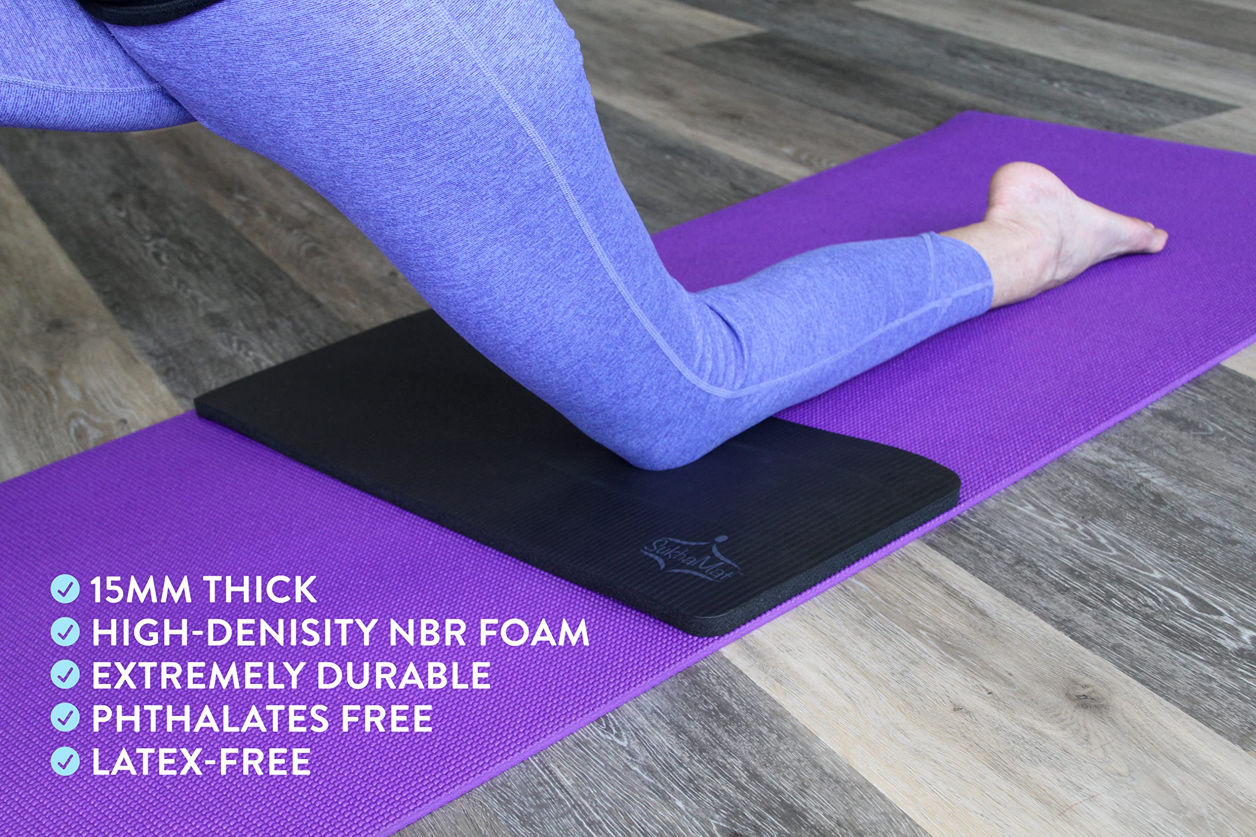 Sukhamat Yoga Knee Pad Cushion America's Best Exercise Knee Pad