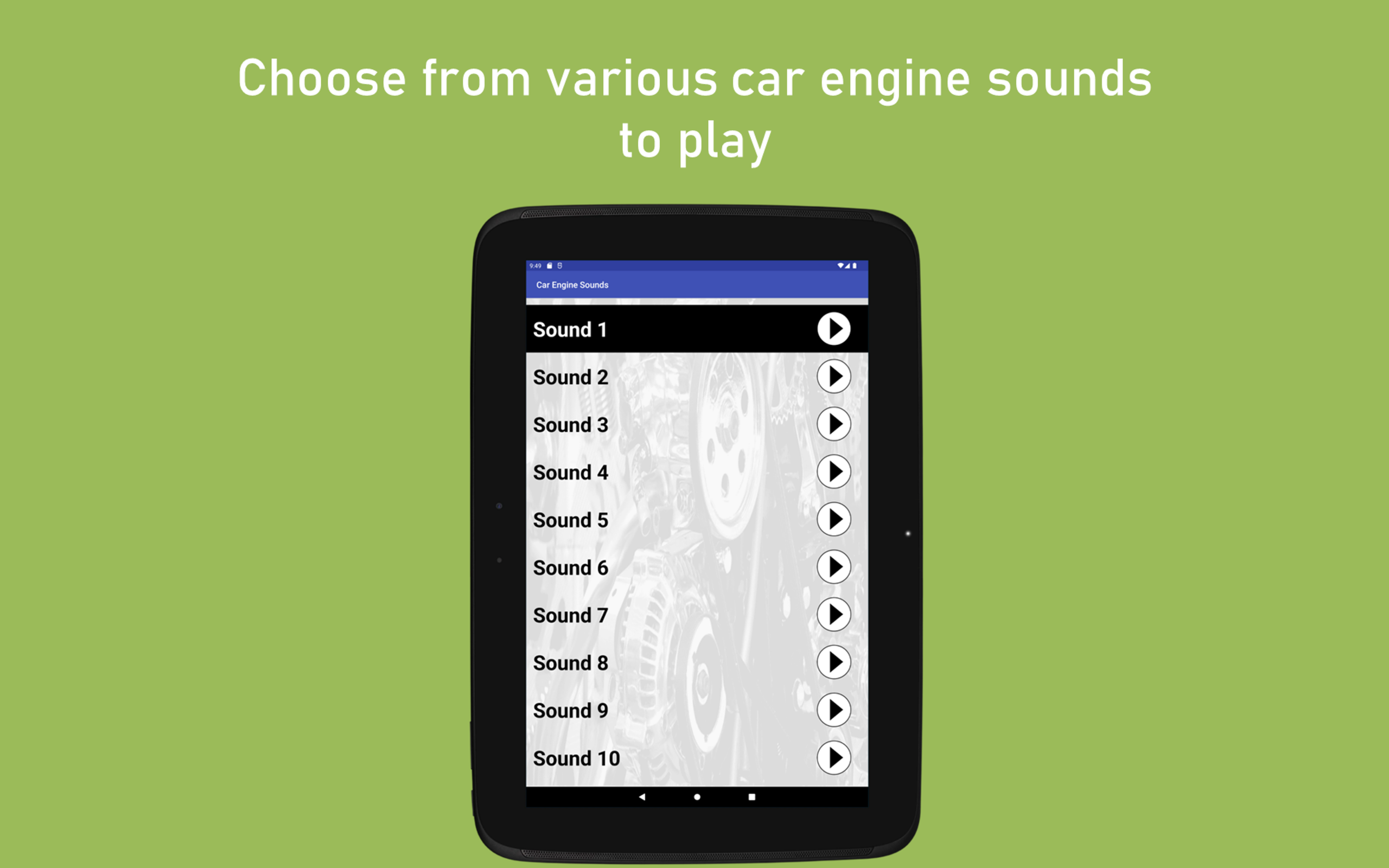 Car Engine App Car Engine Sounds - App on Amazon Appstore