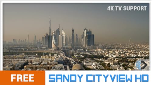 vista da cidade de areia HD - desfrute da bela paisagem na sua TV HDR 4K, TV 8K e dispositivos de in