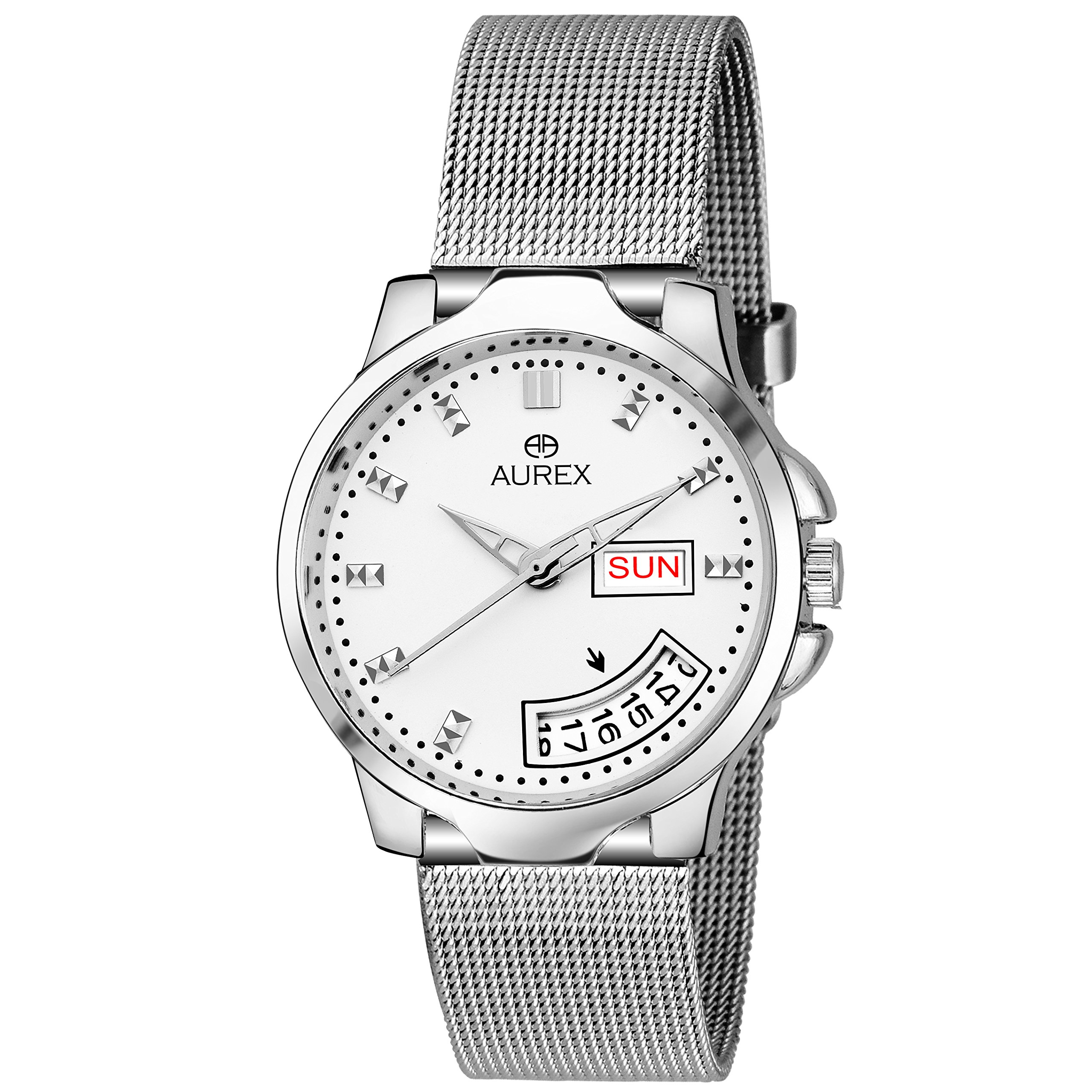 AUREX Analog White Dial Day and Date Functioning Womens and Girls Watch (AX-LR519-WTC) (B07DG2MBY2) Amazon Price History, Amazon Price Tracker