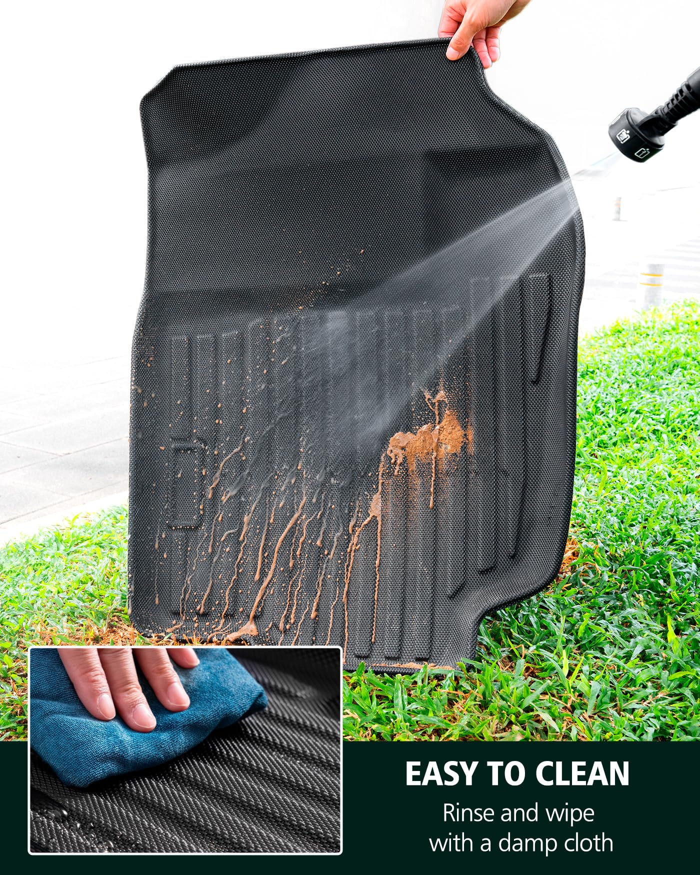 DiffCar Floor Mats for Dodge Ram 1500 1998-2001 for Dodge Ram 2500 3500 1998-2002 Only fit Quad Cab — view 8