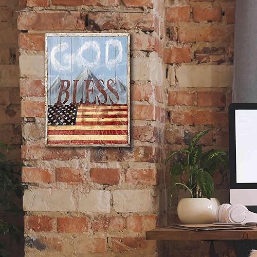 Miniatura 5 de Epic Graffiti 'God Bless America' by Ed Wargo, Giclee Canvas Wall Art, 12"x16"