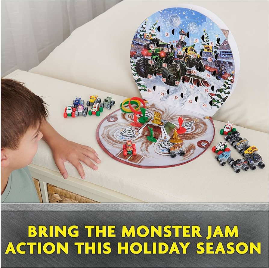 MONSTER JAM MINI アドベントカレンダー Amazon.com: Monster Jam Mini Holiday Advent Calendar, 24 Days of
