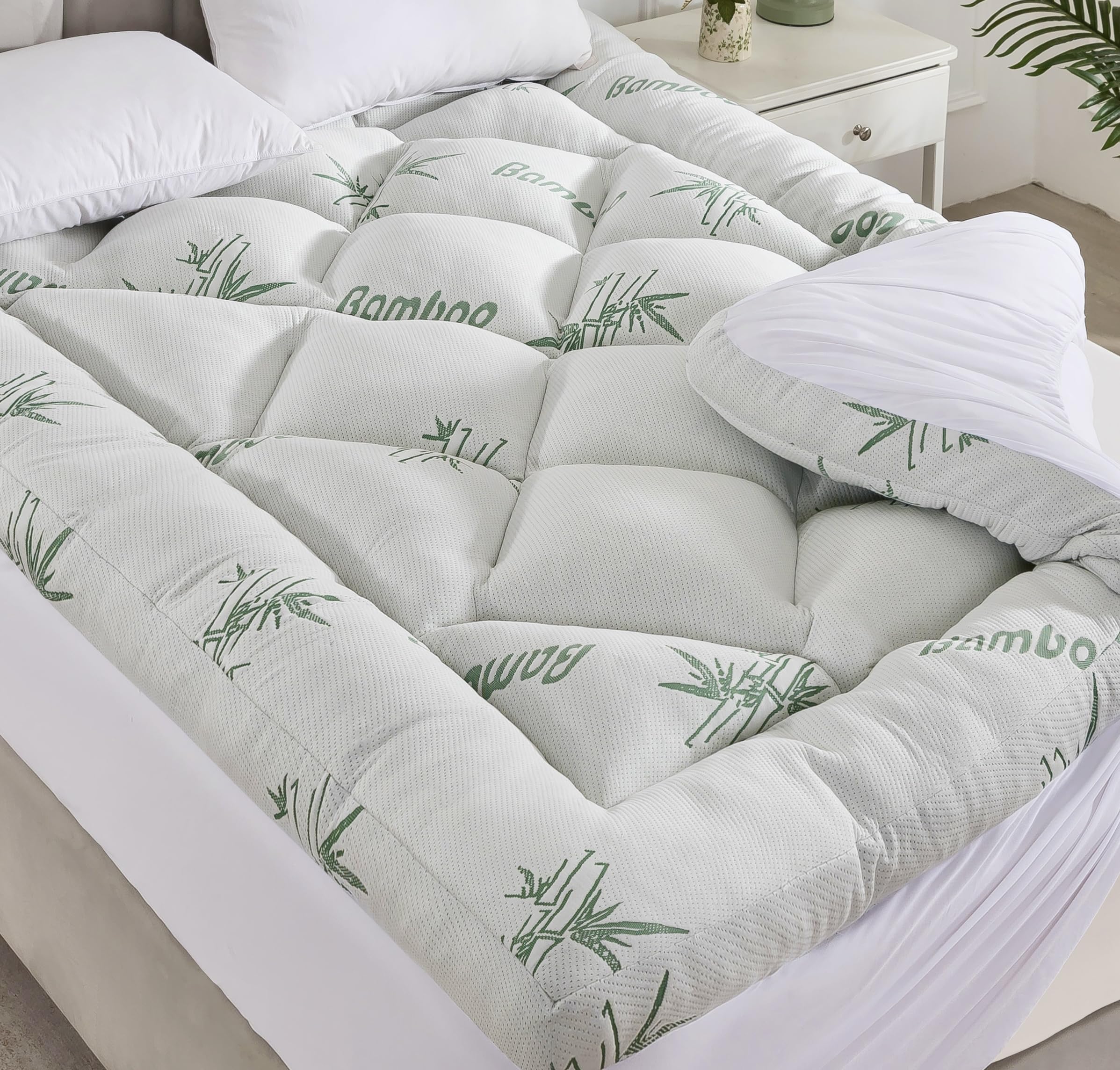 Ubauba 3 inch Memory Foam Mattress Topper Queen