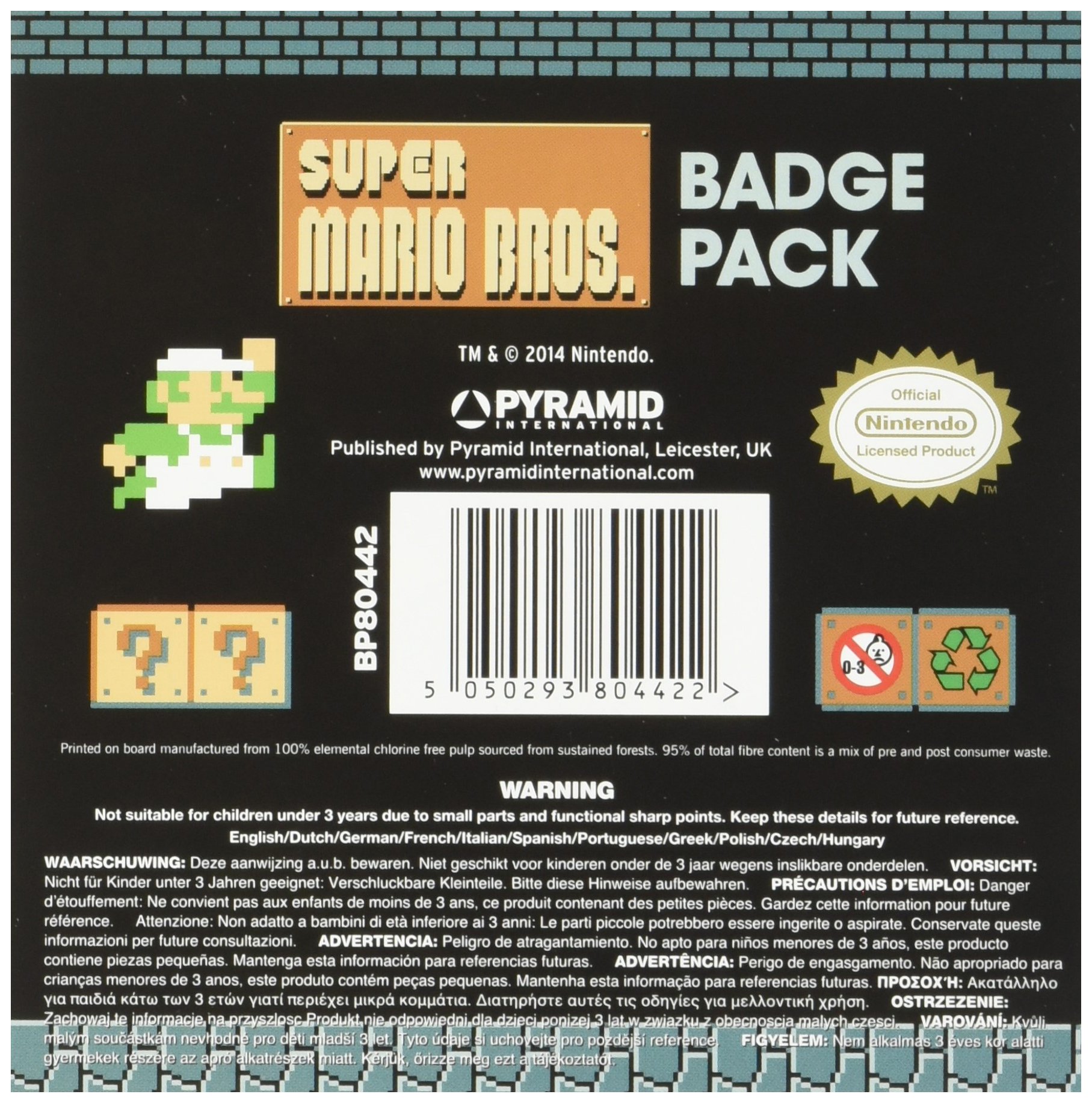 Super Mario Bros. Spille 5-Pack Pyramid International Chiodini