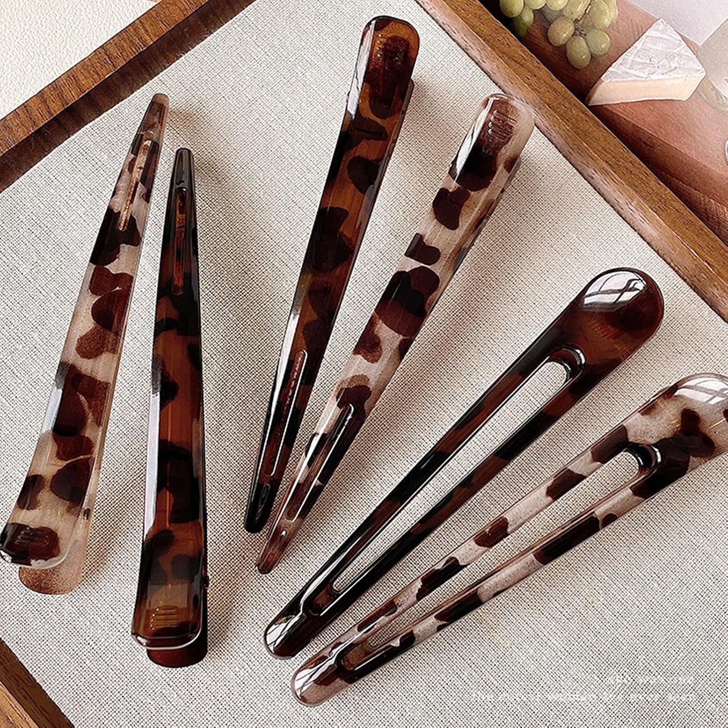 Print Invisible Hair Clip Unique Design Acrylic Hair Accessory Headwear for Women Girls Daily Styling Tool Headdress for Girls image 4