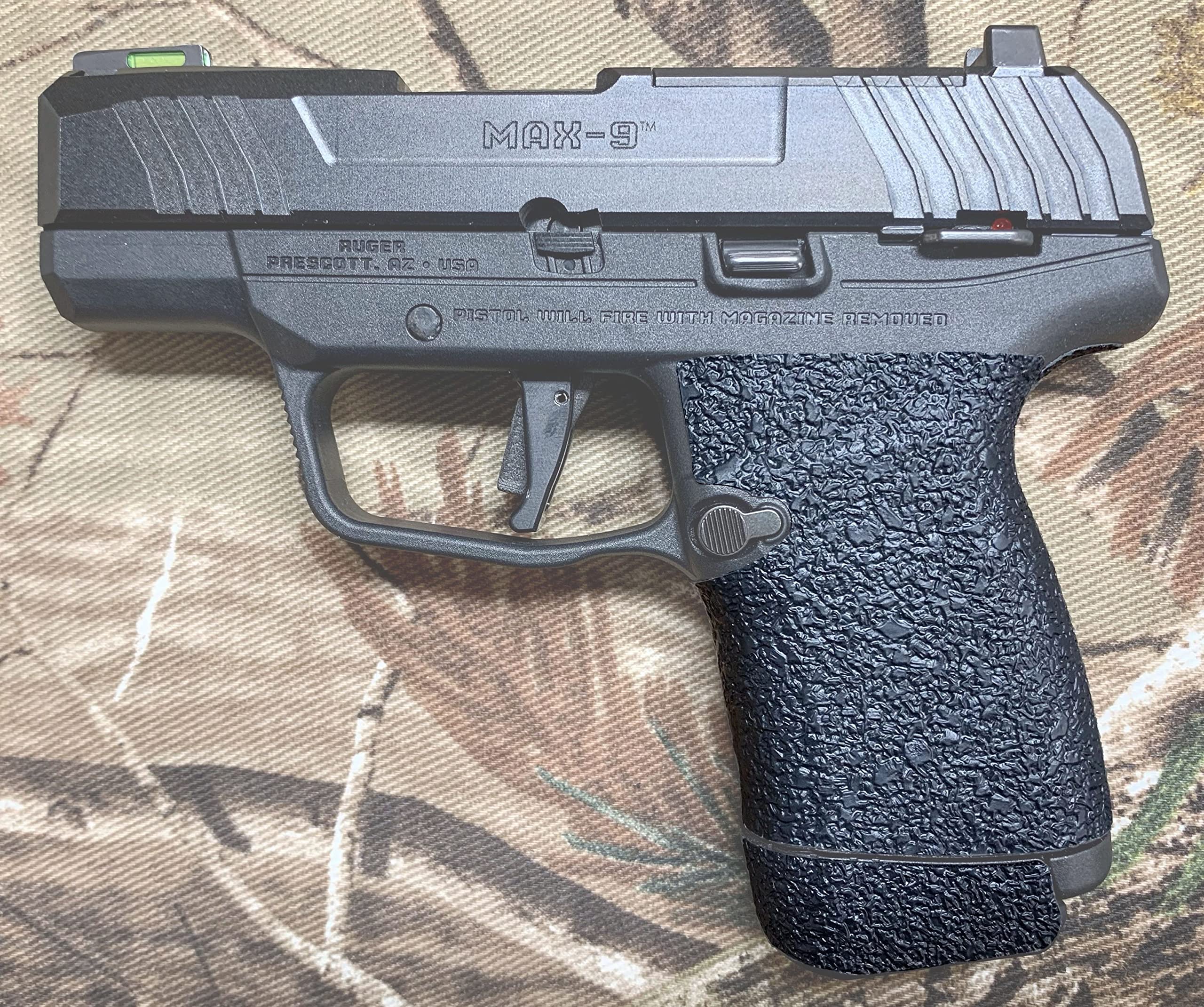 Tractiongrips Rubber Grip Tape Overlay fits Ruger Max-9