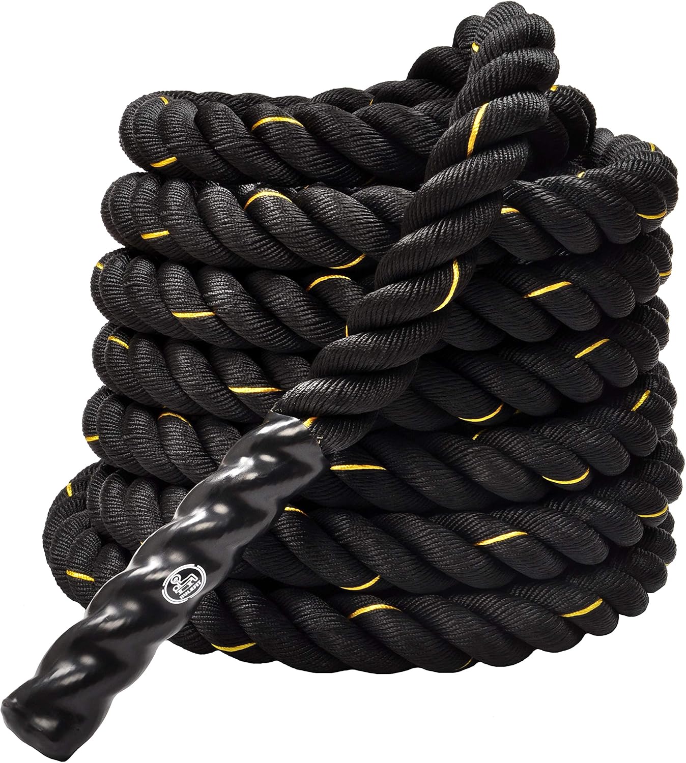 HulkFit Heavy HD Dacron Battle Exercise Training Rope, 1.5/2in Diameter, 30/40/50ft Length