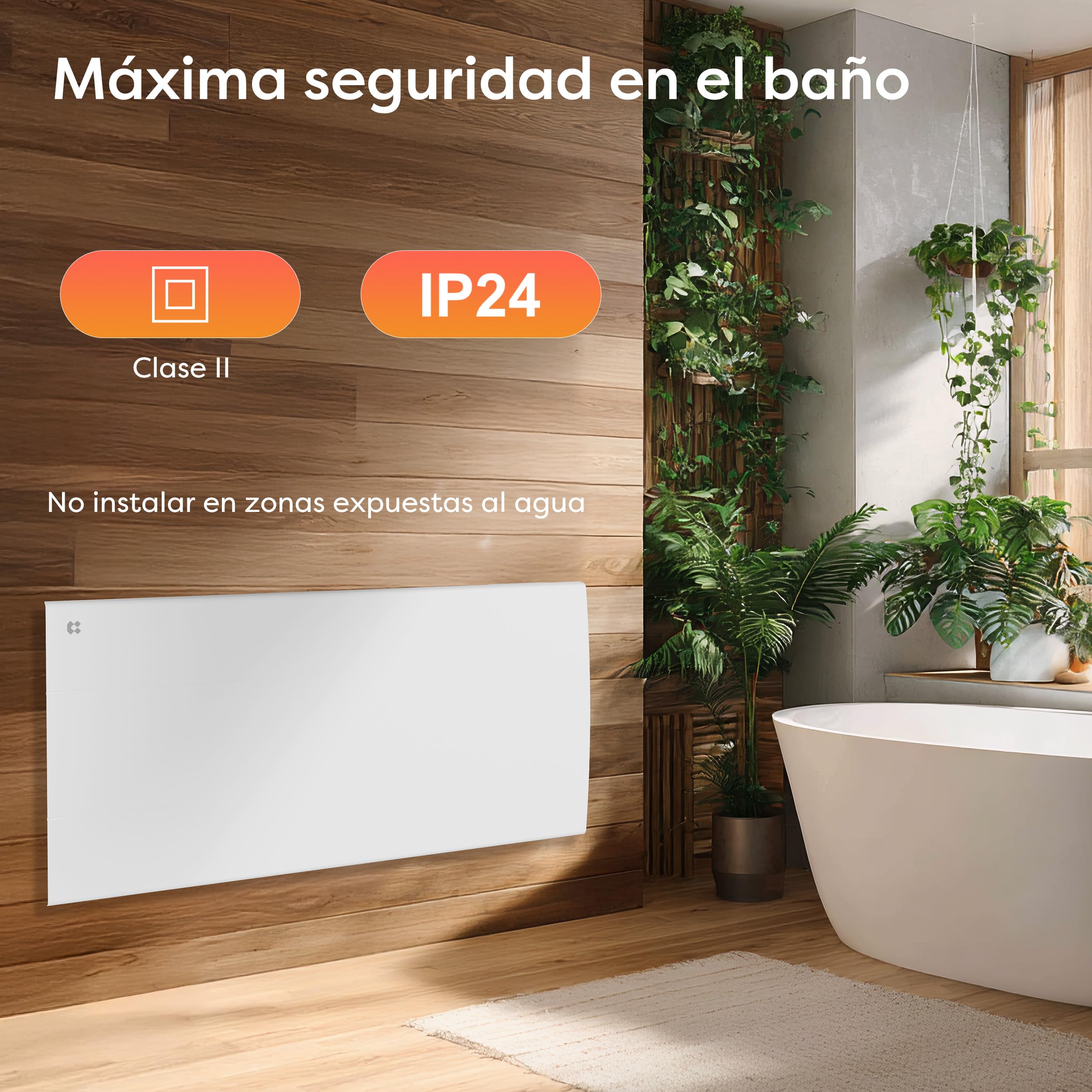 CIARRA Radiador de Inercia 1000W+2000W